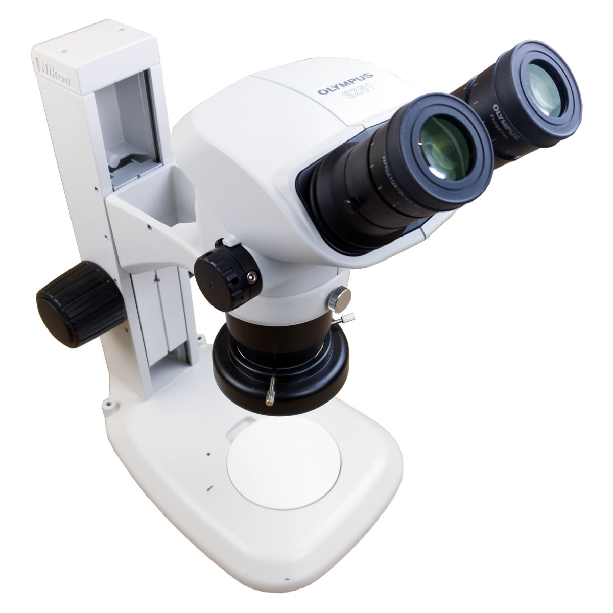 Olympus SZ51 Stereo Zoom Microscope on Plain Stand with LED Ring