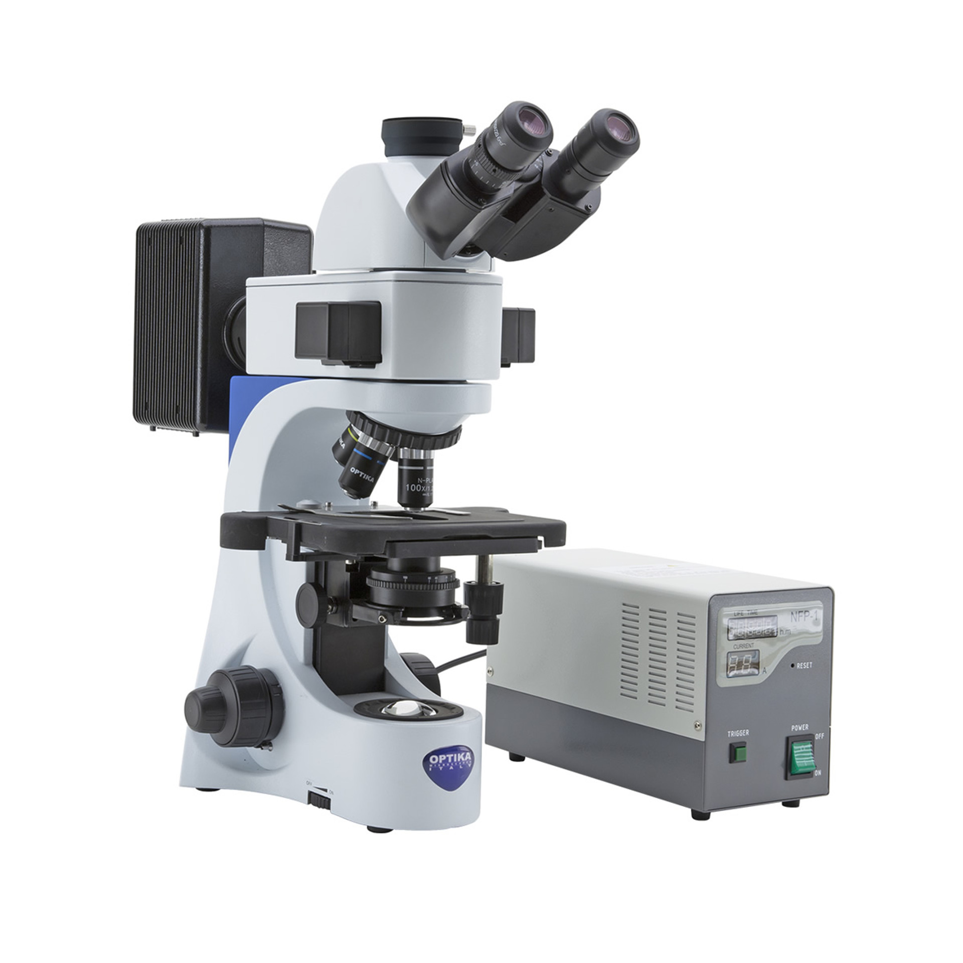OPTIKA B383FL Trinocular Fluorescence Microscope New York Microscope