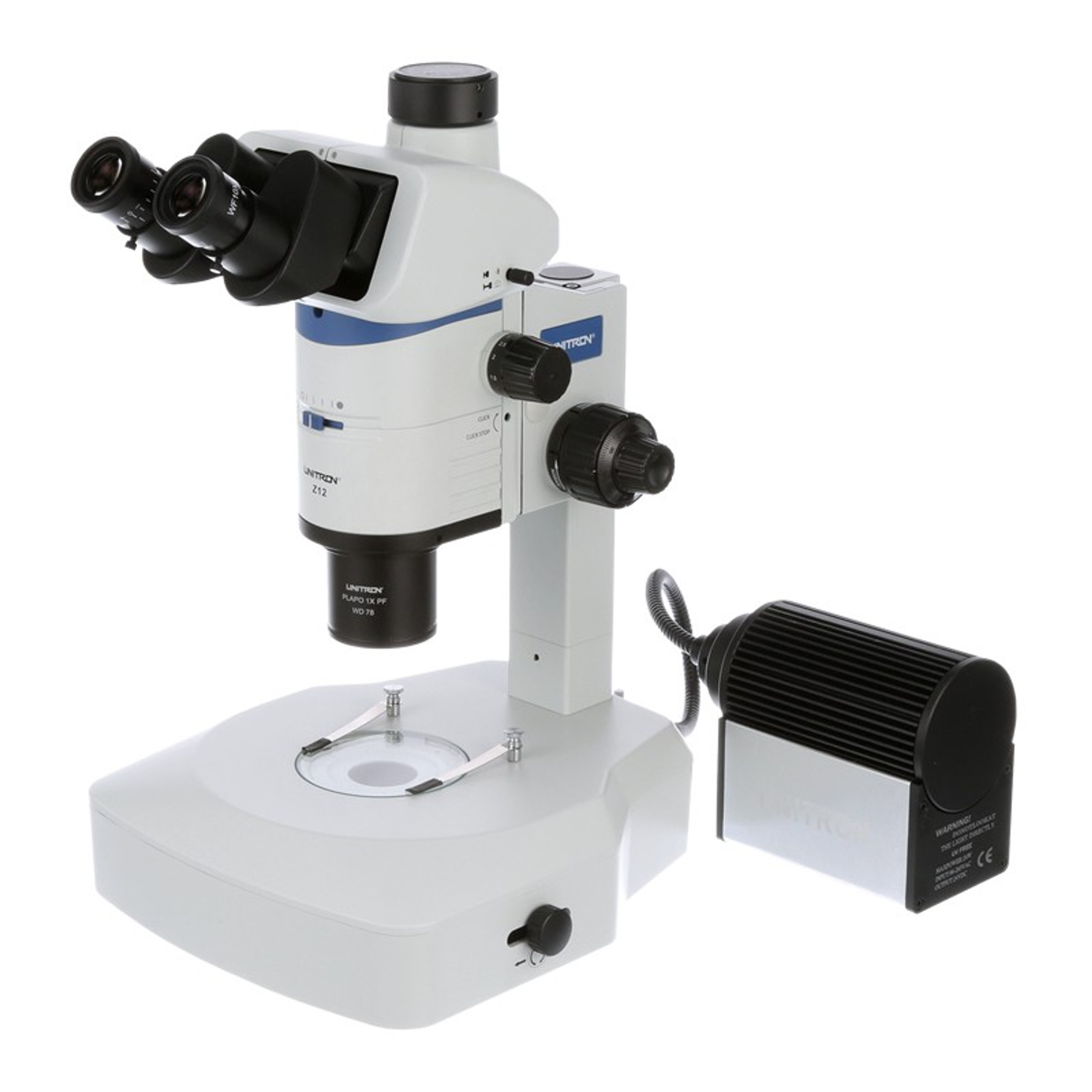 UNITRON 11201TE Z12 Zoom Stereo Microscope on Diascopic Stand with