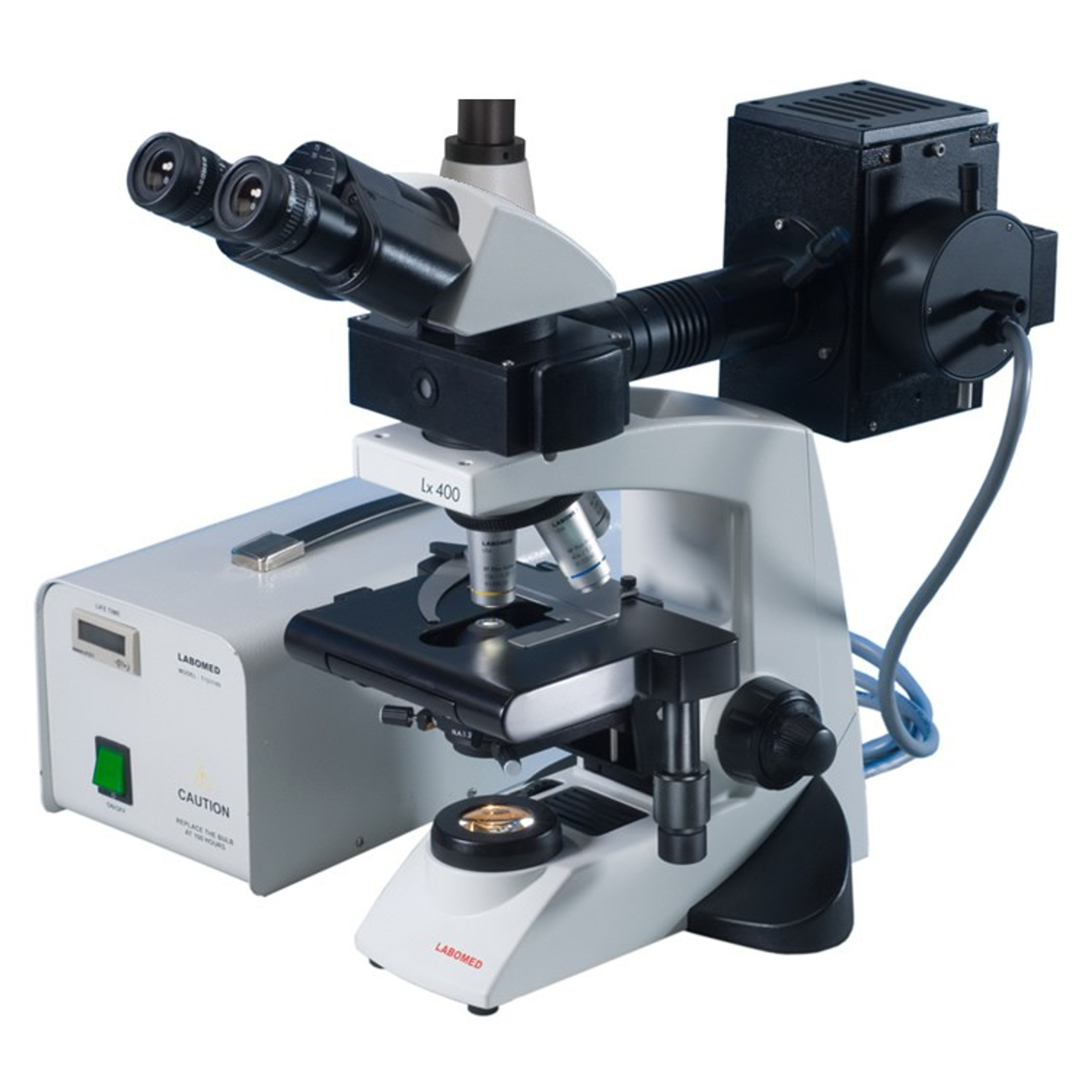 Labomed Lx400 Trinocular LED Fluorescence Microscope New York Microscope Company