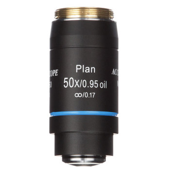 ACCU-SCOPE 50x Oil Plan Brightfield Objective for EXC-500 Series - Infinity Corrected ACCU-SCOPE 50x Oil Plan Brightfield Objective for EXC-500 Series - Infinity Corrected