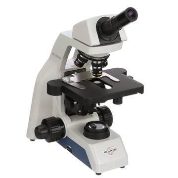 ACCU-SCOPE EXC-121-3 Monocular LED Microscope with Achromat Objectives, 400x Magnification ACCU-SCOPE EXC-121-3 Monocular LED Microscope with Achromat Objectives, 400x Magnification
