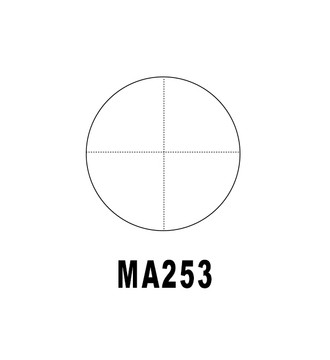 MA253 Cross-line reticle with dotted lines
