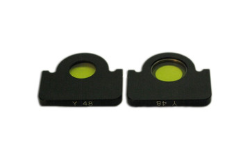 MA275/35 Y48 Yellow Clear Filter 19.5mm in Metal Mount, Fits 30mm Filter Slot