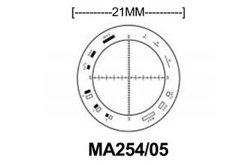 MA254/05 Walton & Beckett reticle 21 mm diameter