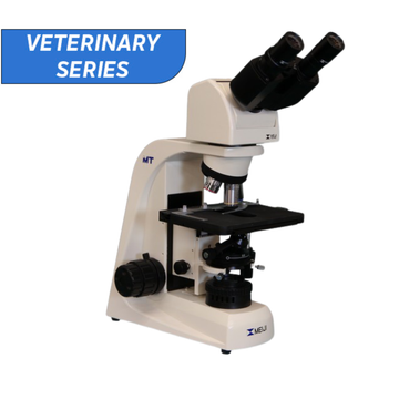 MT4200ELV- 40X-1000X Ergonomic Binocular Brightfield Veterinary Compound Microscope with Infinity Corrected U. Plan 4X, 10X, 20X, 40X, 100X LED