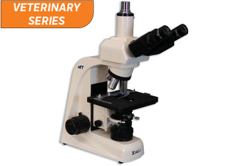 MT4300HV - 40X-1000X Veterinary Biological Compound Trinocular Brightfield with Infinity Corrected U. Plan 4X, 10X, 20X, 40X, 100X, LED Halogen