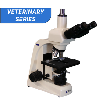 MT4300HV - 40X-1000X Veterinary Biological Compound Trinocular Brightfield with Infinity Corrected U. Plan 4X, 10X, 20X, 40X, 100X, LED Halogen