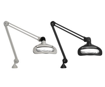 LUXO A-Edge Mount Bracket mounting on horizontal surfaces.