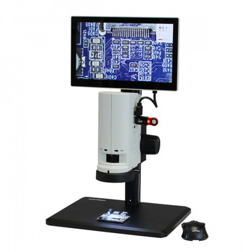 UNITRON 14711-TS ZoomHD Digital Macro Inspection System with Integrated Monitor on Track Stand UNITRON 14711-TS ZoomHD Digital Macro Inspection System with Integrated Monitor on Track Stand