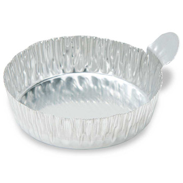 Aluminum Dish, 50mm, 1.0g (20mL), Crimped Side with Tab, 100/Pack, 10 Packs/Carton