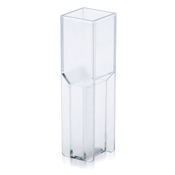 Cuvette, Semi-Micro, 2.5mL, with 2 Clear Sides, UV Grade Polymethylmethacrylate (PMMA), 100/Tray, 5 Trays/Unit