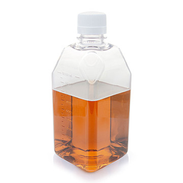 Bottle, Square Media, PETG with HDPE Closure, 60mL, STERILE with Tamper Evident Shrink Band, 24/Shrink Wrapped Tray, 96/Case
