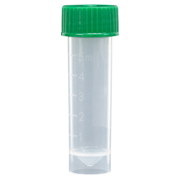 Screw cap, green, for 5mL & 10mL transport tube