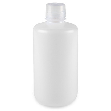 Bottle, Narrow Mouth, Boston Round, HDPE with PP Closure, 125mL, Bulk Packed with Bottles and Caps Bagged Separately, 500/Case