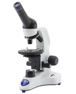 OPTIKA B-20R - B-20 Monocular brightfield microscope, 400x, rechargeable, batteries (not included)