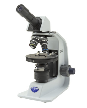 OPTIKA B-150P-MRPL - B-150 Monocular polarizing microscope, 400x, PLAN, rechargeable batteries