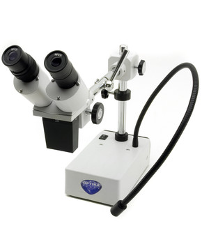 OPTIKA ST-50LED - ST-50 Binocular stereomicroscope, 20x, LED Incident, overhanging stand