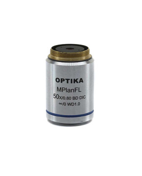 OPTIKA M-1183 - IOS LWD U-PLAN F MET BD objective 50x/0.80