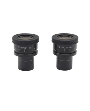 OPTIKA M-880 - PL10x/24 eyepiece, high eyepoint, focusable, rubber cup (30mm Ø)