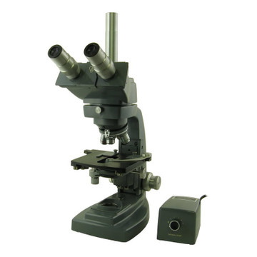Bausch & Lomb Dynoptic Trinocular Microscope - Four Objectives, Mechanical Stage, Carry Case - Vintage Bausch & Lomb Dynoptic Trinocular Microscope - Four Objectives, Mechanical Stage, Carry Case - Vintage