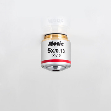 Motic Panthera TEC MET Objective - LD Plan Achromatic objective LD PL 5X/0.13 (WD=20.3mm) (upright)