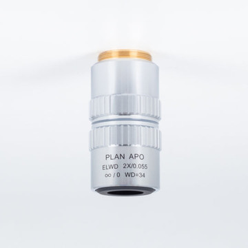 Motic PSM1000 Objective - Plan Apochromat objective ELWD PLAN APO 2X/0.055 (WD=34mm)