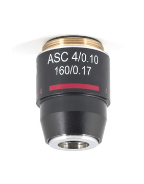 Motic B Series - Achromatic super contrast objective ASC 4X/0.10 (WD=17mm)