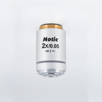 Motic Panthera/PA Objective - CCIS® Plan achromatic objective UC 2X/0.05 (WD=7.2mm)