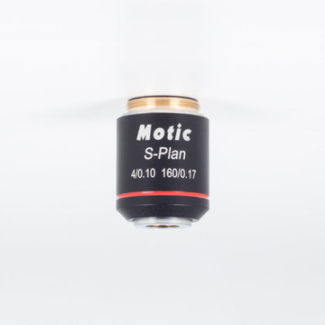Motic B Series - S-Plan Objective SP 4X/0.10 (WD=17.9mm)