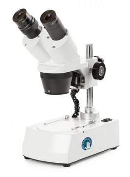 Euromex 50.926 Stereo microscope AP-7-LED, binocular head with 45° inclined tubes, 1x/3x revolving objective, 10x/30x magnification, incident and transmitted LED cordless illumination