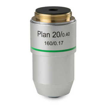 Euromex BB.8820 Plan 20x/0.40 objective. Working distance 1.2 mm