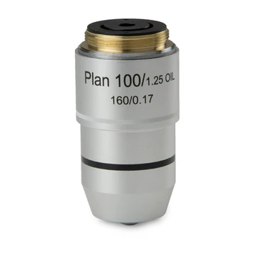 Euromex BB.8800 Plan S100x/1.25 oil immersion objective. Working distance 0.18 mm