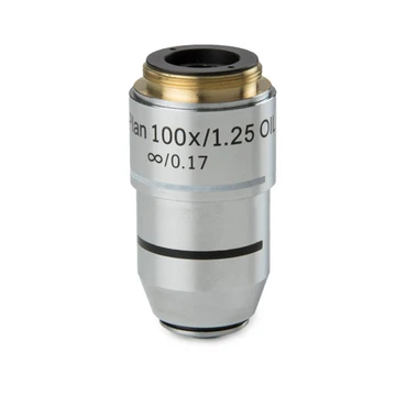 Euromex BB.7200 Plan infinity corrected S100x/1.25 oil immersion IOS objective. Working distance 0.2 mm
