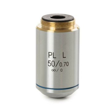 Euromex BS.8150 Plan PLMi S50x/0.70 infinity corrected IOS objective for bScope Materials Sciences. Working distance 3.68 mm