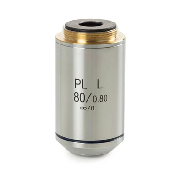 Euromex BS.8180 Plan PLMi S80x/0.80 infinity corrected IOS objective for bScope Materials Sciences. Working distance 1.25 mm