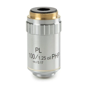 Euromex BS.8700 Plan Phase PLPHi S100x/1.25 oil immersion infinity corrected IOS objective. Working distance 0.36 mm