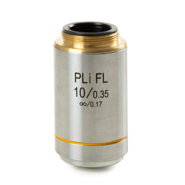 Euromex 86.552 Plan Fluarex PL-FL 10x/0.35 IOS objective. Working distance 2.9 mm
