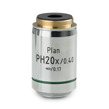 Euromex IS.8920 Plan PLPHi 20x/0.40 phase contrast IOS infinity corrected objective for iScope. Working distance 5.1 mm
