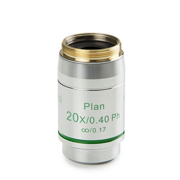 Euromex DX.7720 Infinity EIS 60 mm Plan Phase contrast PLPHi 20x/0.40 objective. M25. Working distance 12 mm