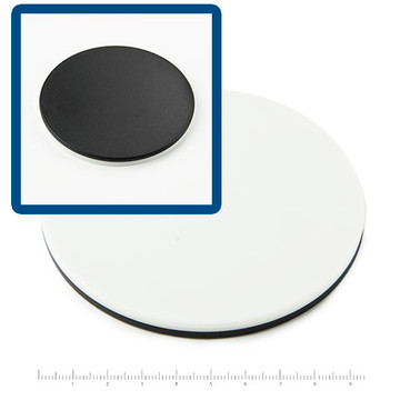 Euromex 50.871 Black/White stage plate 94 mm diameter