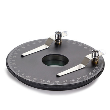 Euromex NZ.9524 360° rotatable round stage with built-in polarization filter for NexiusZoom