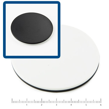 Euromex AE.1882 Black/White stage plate, 94 mm