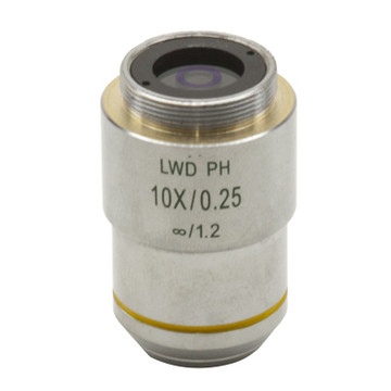 OPTIKA M-783N 10x/0.25 IOS LWD W-PLAN PH Objective For Phase Contrast OPTIKA M-783N 10x/0.25 IOS LWD W-PLAN PH Objective For Phase Contrast