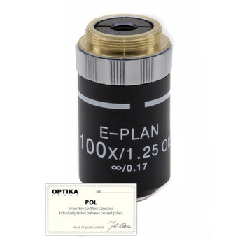 OPTIKA M-148P 100x/1.25 IOS N-PLAN POL Oil Objective OPTIKA M-148P 100x/1.25 IOS N-PLAN POL Oil Objective