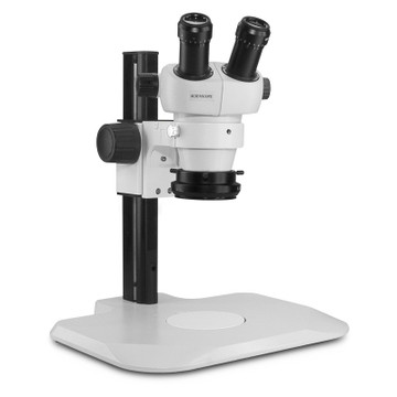 Scienscope ELZ-PK2-R3E, ELZ Stereo Zoom Binocular Microscopes on ErgoTrack Stand with LED Ring Light, 7x to 30x Magnification Scienscope ELZ-PK2-R3E, ELZ Stereo Zoom Binocular Microscopes on ErgoTrack Stand with LED Ring Light, 7x to 30x Magnification