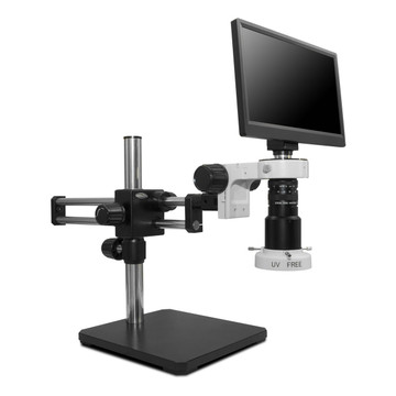 Scienscope MAC3-PK5D-E1Q, MAC3 HD Compact Video System on Dual Arm Boom Stand with Quadrant LED Ring Light Scienscope MAC3-PK5D-E1Q, MAC3 HD Compact Video System on Dual Arm Boom Stand with Quadrant LED Ring Light