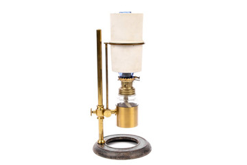 English Oil Lamp For Microscope Illumination - Antique English Oil Lamp For Microscope Illumination - Antique