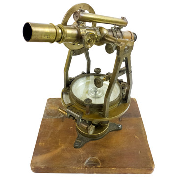 W & L.E. Gurley Surveyors Transit with Wooden Case - Antique W & L.E. Gurley Surveyors Transit with Wooden Case - Antique