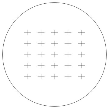 Counting Reticle, Chalkley 25 Crosses Counting Reticle, Chalkley 25 Crosses